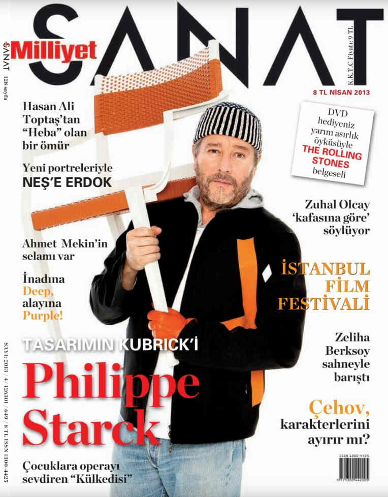 MILLIYET SANAT DERGISI magazine side cover Issue 649  April 2013