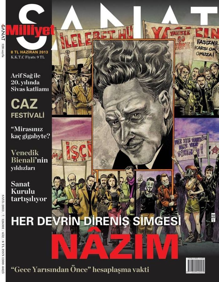 MILLIYET SANAT DERGISI magazine side cover Issue 652  July 2013