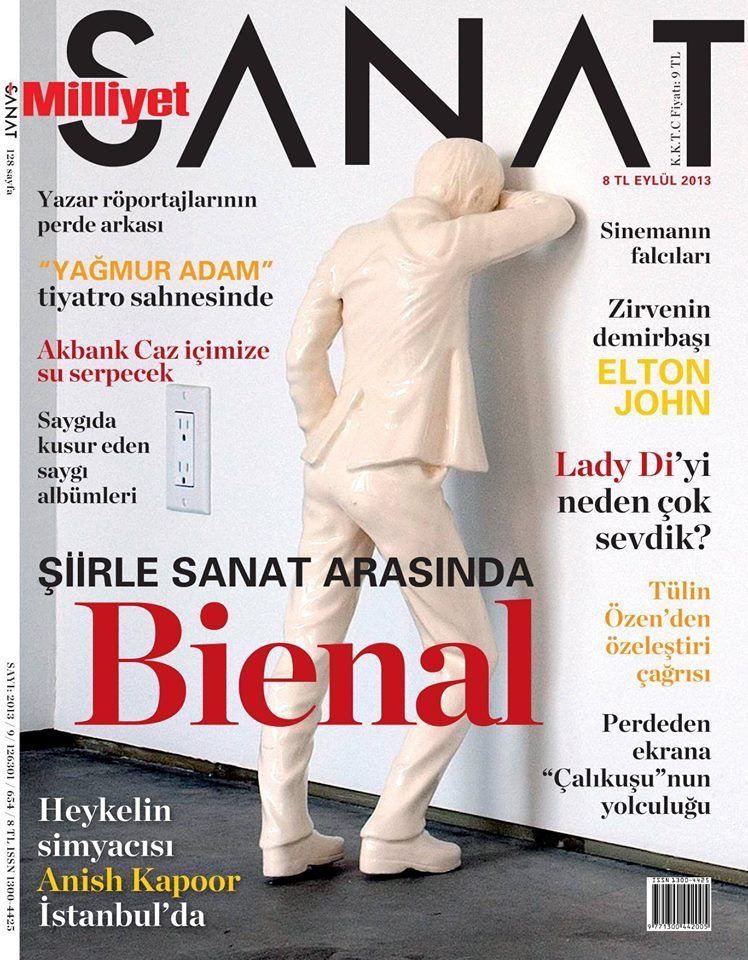 MILLIYET SANAT DERGISI magazine side cover Issue 654  September 2013