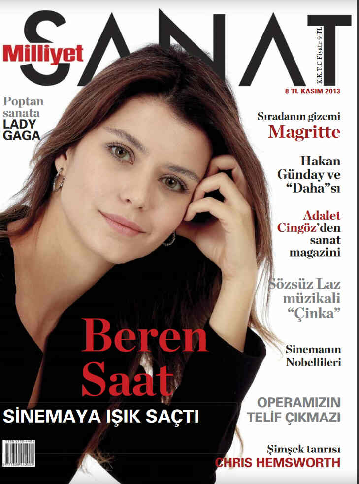 MILLIYET SANAT DERGISI magazine side cover Issue 656  November 2013