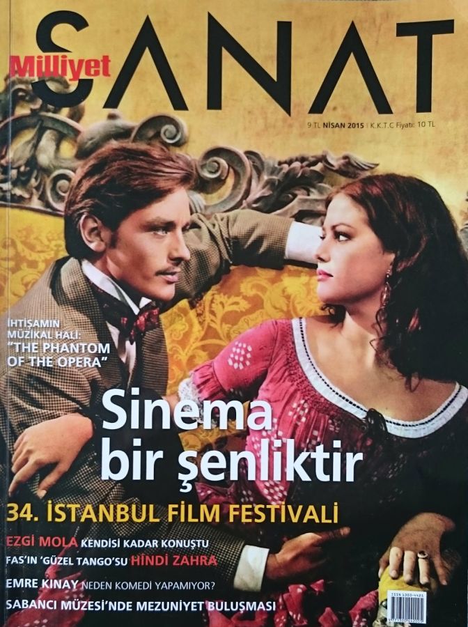 MILLIYET SANAT DERGISI magazine side cover Issue 673  April 2015