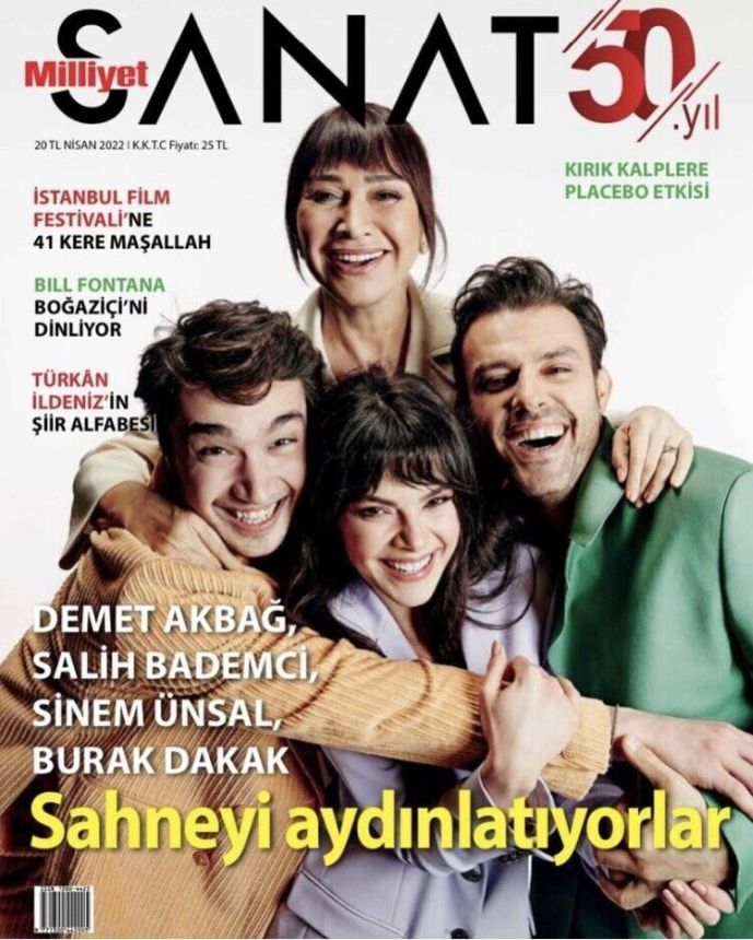 MILLIYET SANAT DERGISI magazine side cover  April 2022