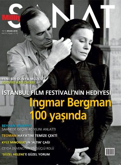 MILLIYET SANAT DERGISI magazine side cover  April 2018