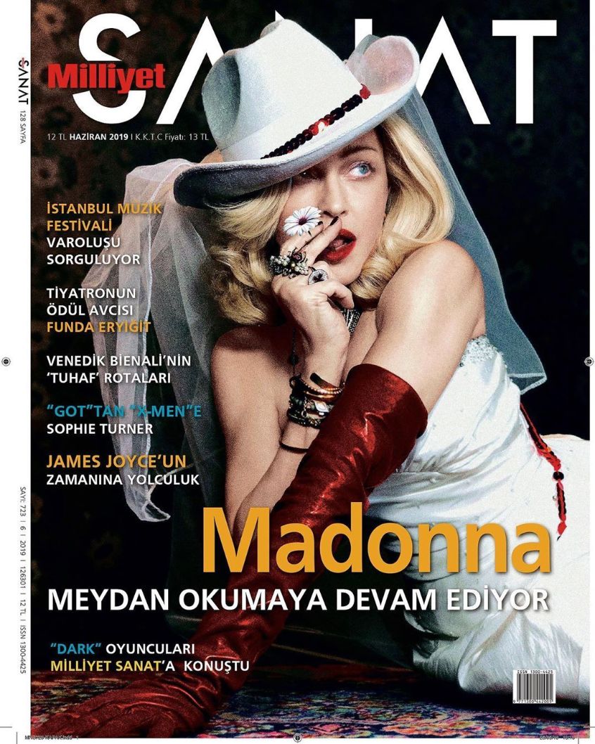 MILLIYET SANAT DERGISI magazine side cover  June 2019