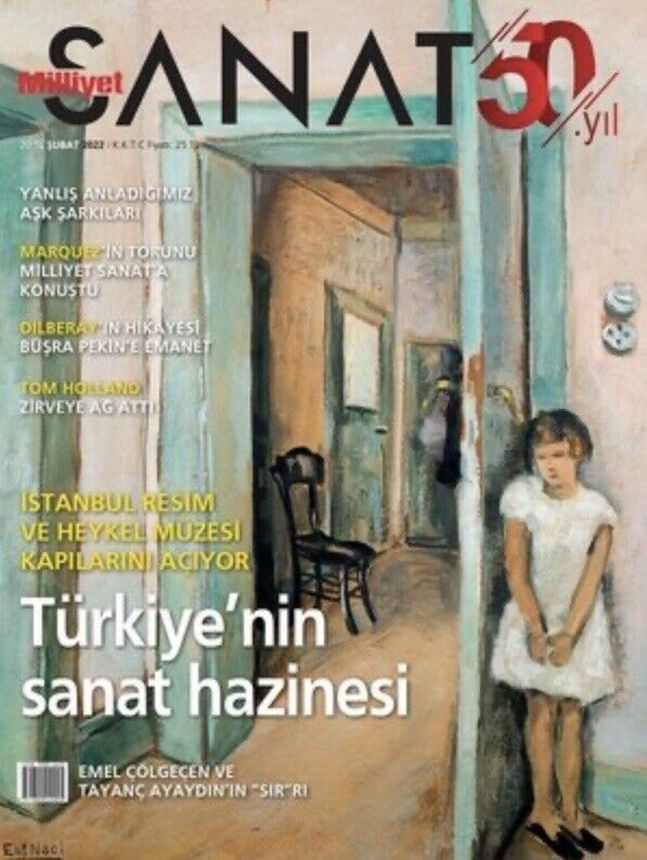 MILLIYET SANAT DERGISI magazine side cover Issue 118  February 2022