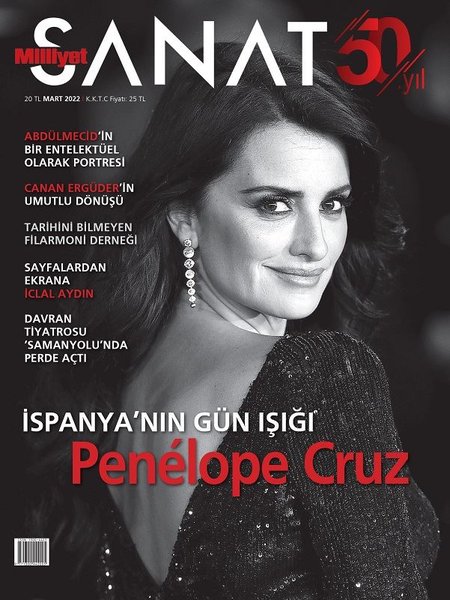 MILLIYET SANAT DERGISI magazine side cover Issue 119  March 2022