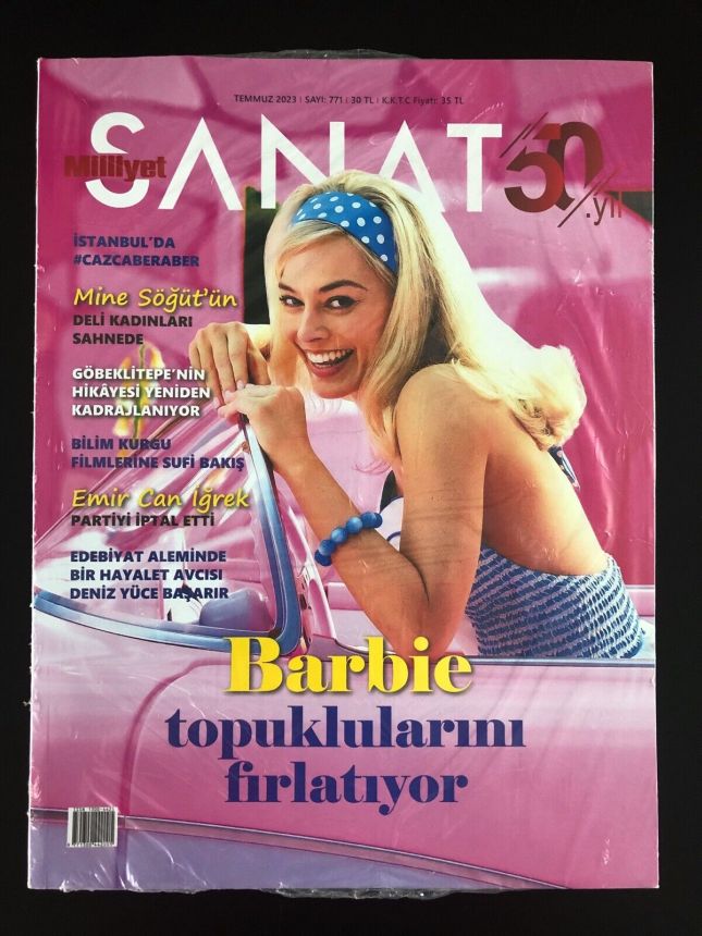 MILLIYET SANAT DERGISI magazine side cover  July 2023