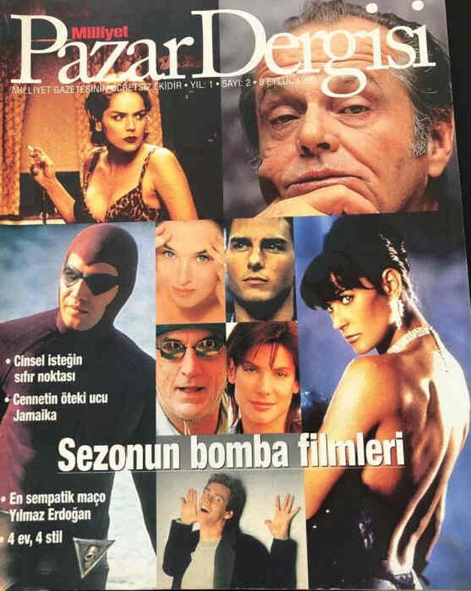 MILLIYET PAZAR DERGISI magazine side cover Issue 2 8 September 1996