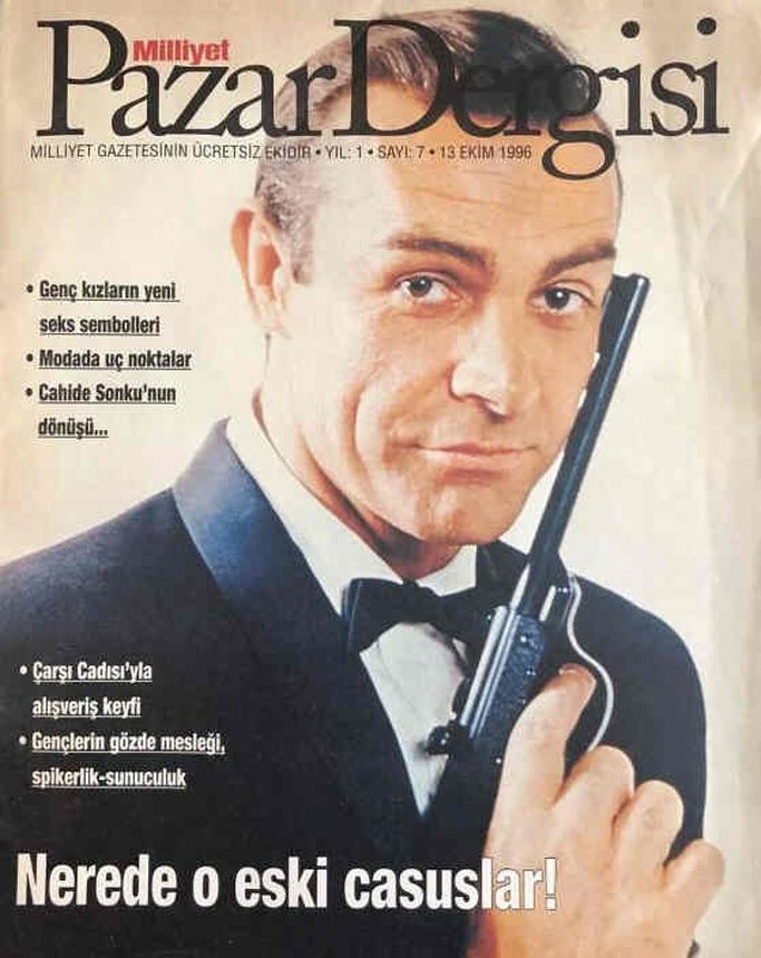 MILLIYET PAZAR DERGISI magazine side cover Issue 7 13 October 1996