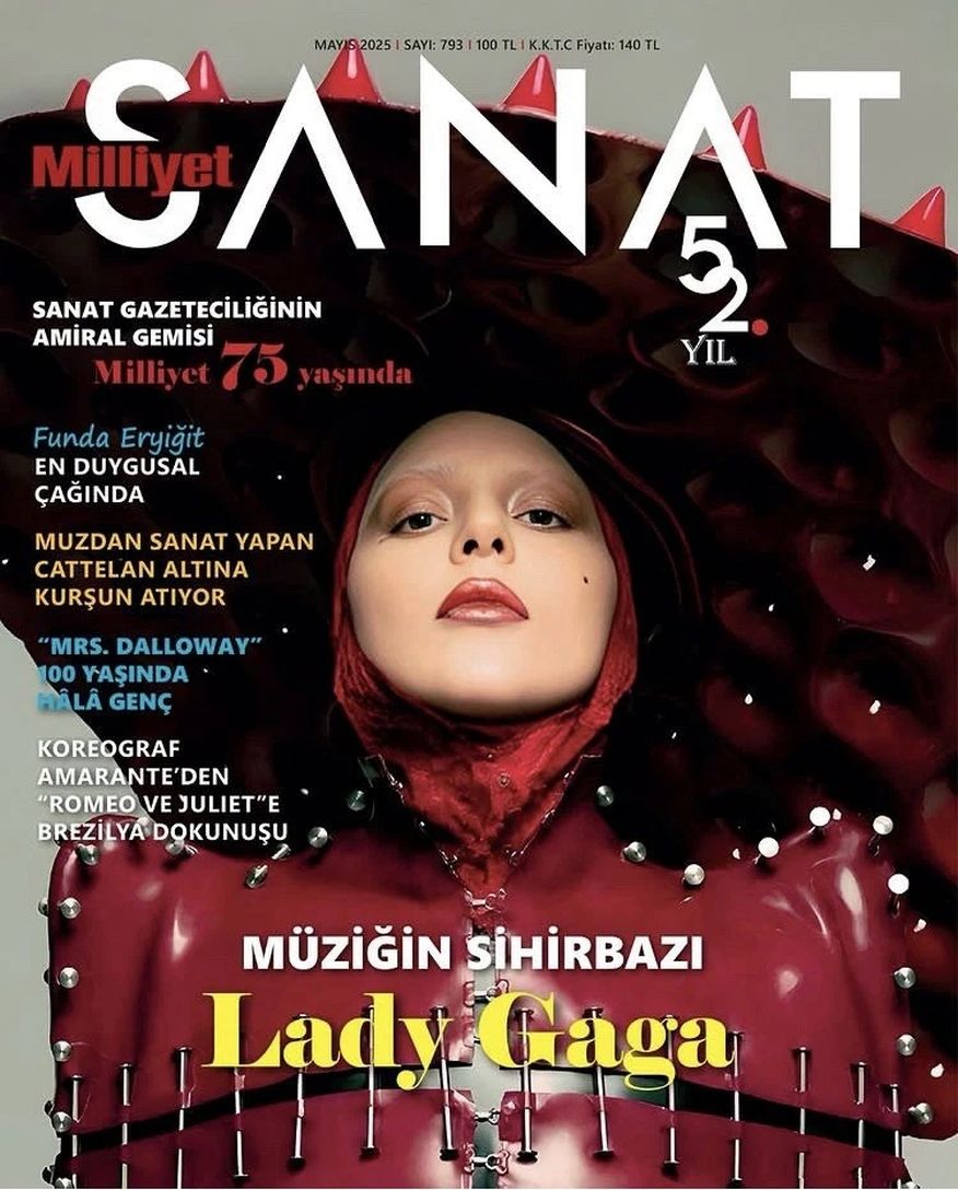 MILLIYET SANAT DERGISI magazine side cover Issue 793  May 2025