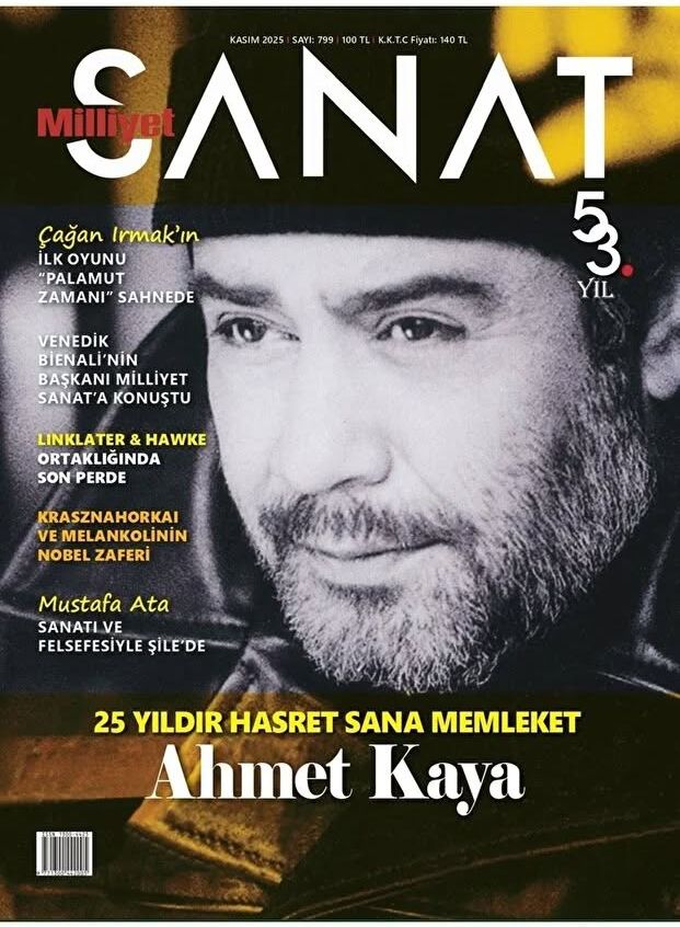MILLIYET SANAT DERGISI magazine side cover Issue 799  November 2025
