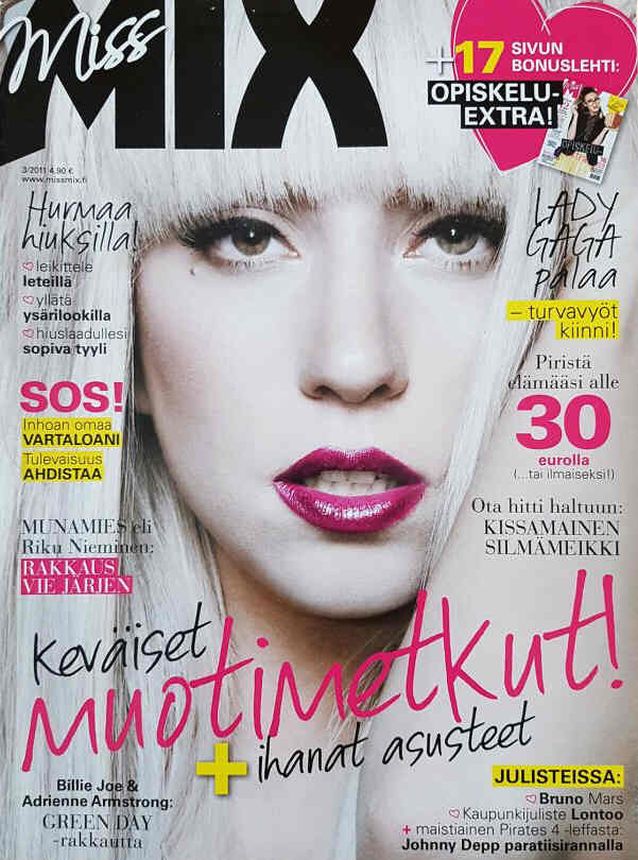 MISS MIX magazine side cover  March 2011