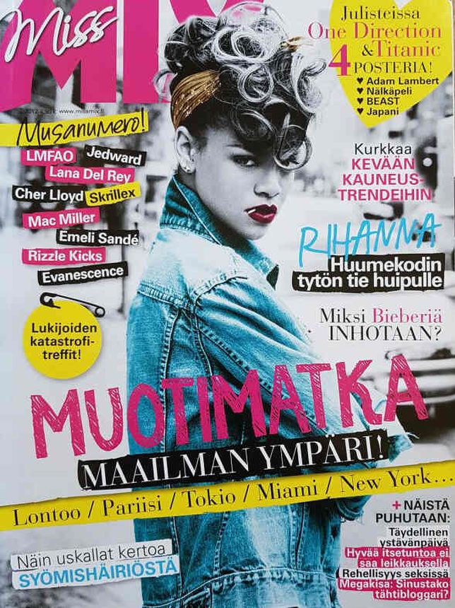 MISS MIX magazine side cover  February 2012