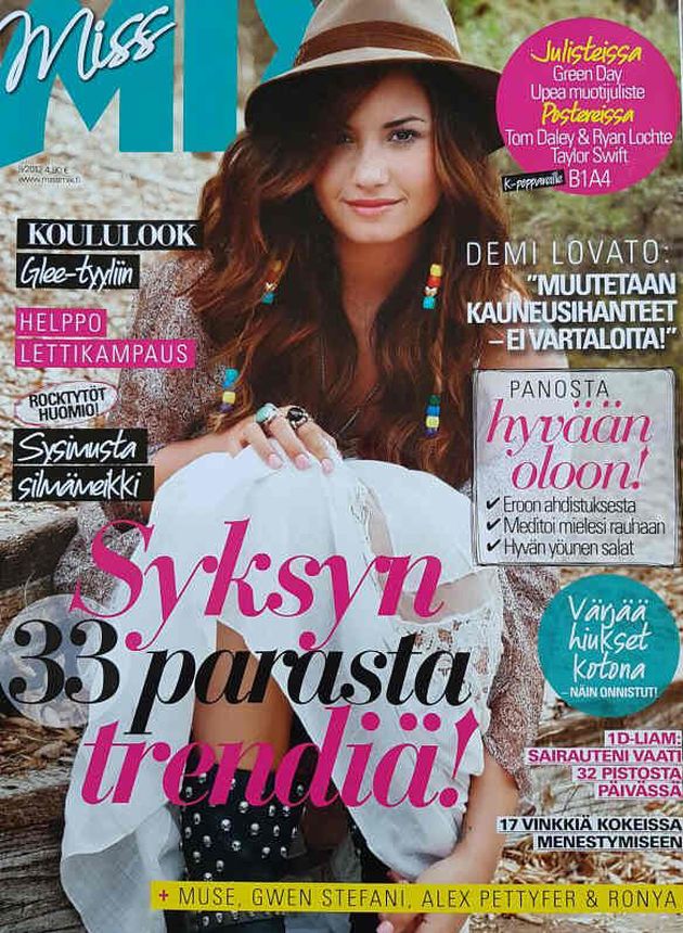 MISS MIX magazine side cover  September 2012