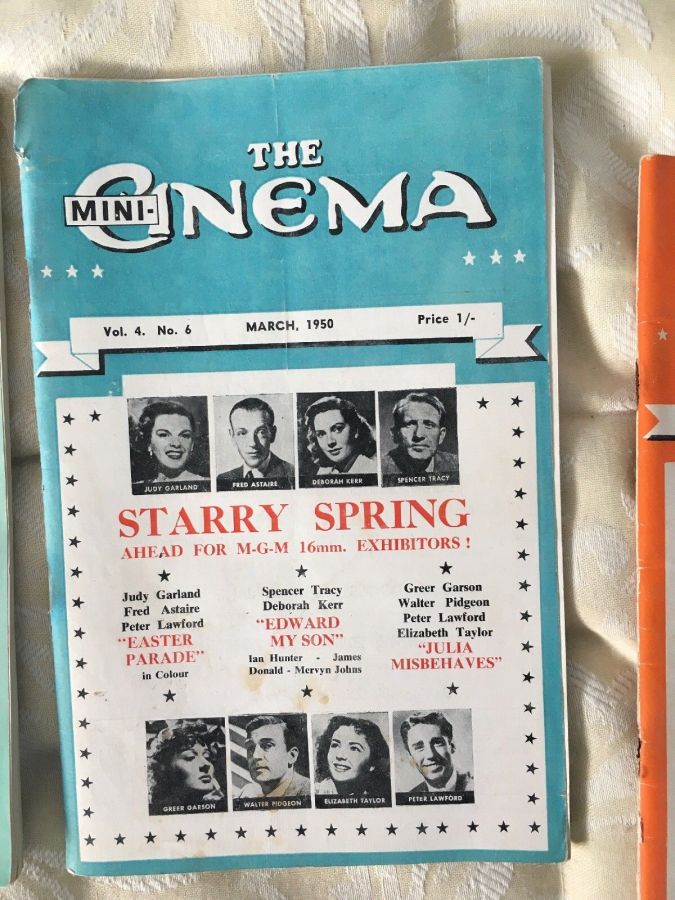 MINI-CINEMA magazine side cover  March 1950