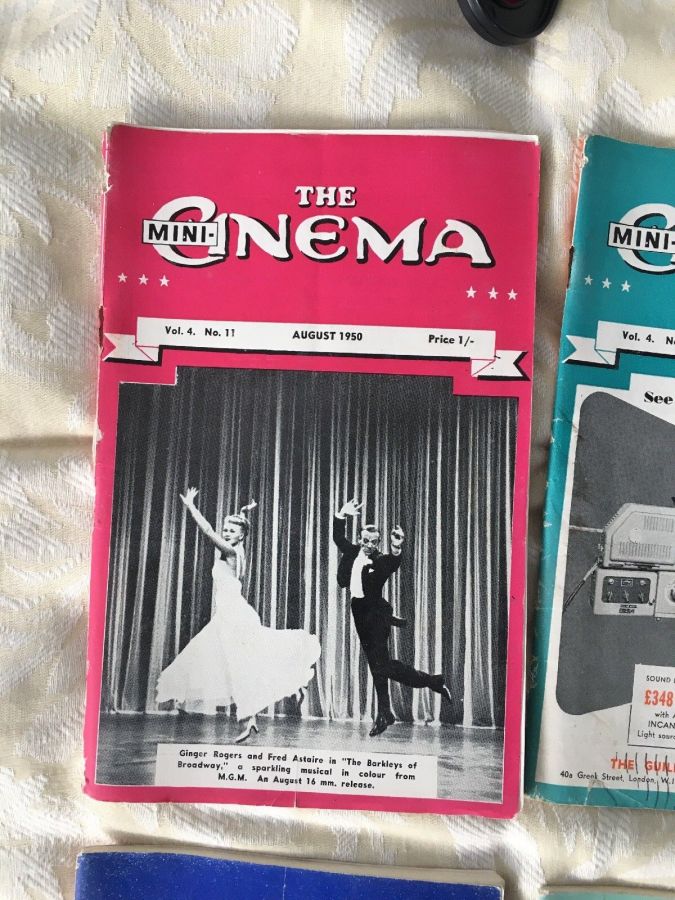 MINI-CINEMA magazine side cover  August 1950