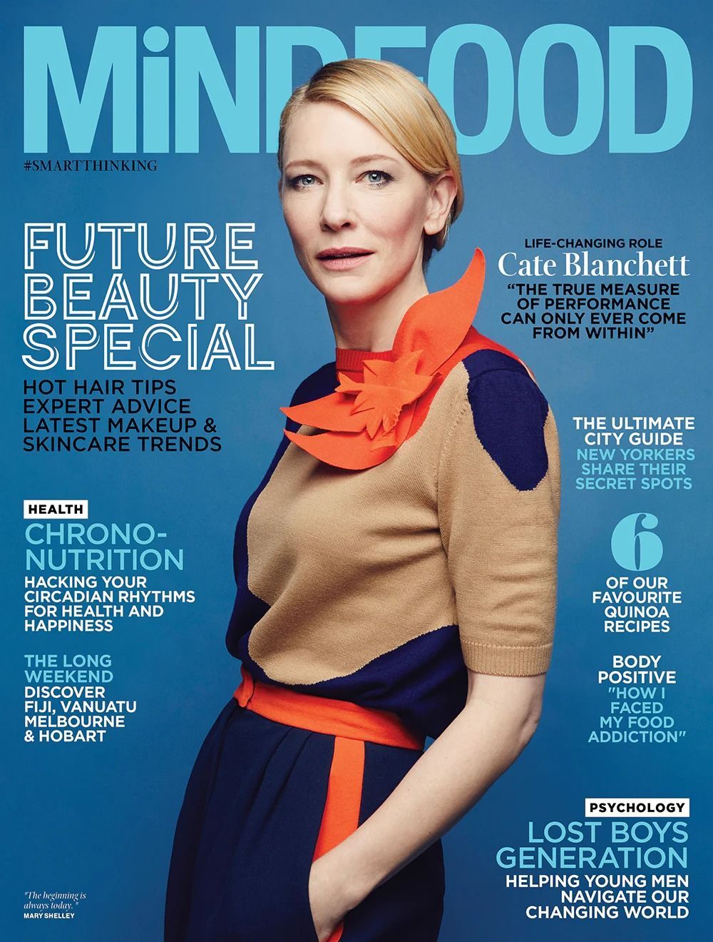 MINDFOOD magazine side cover  March 2023
