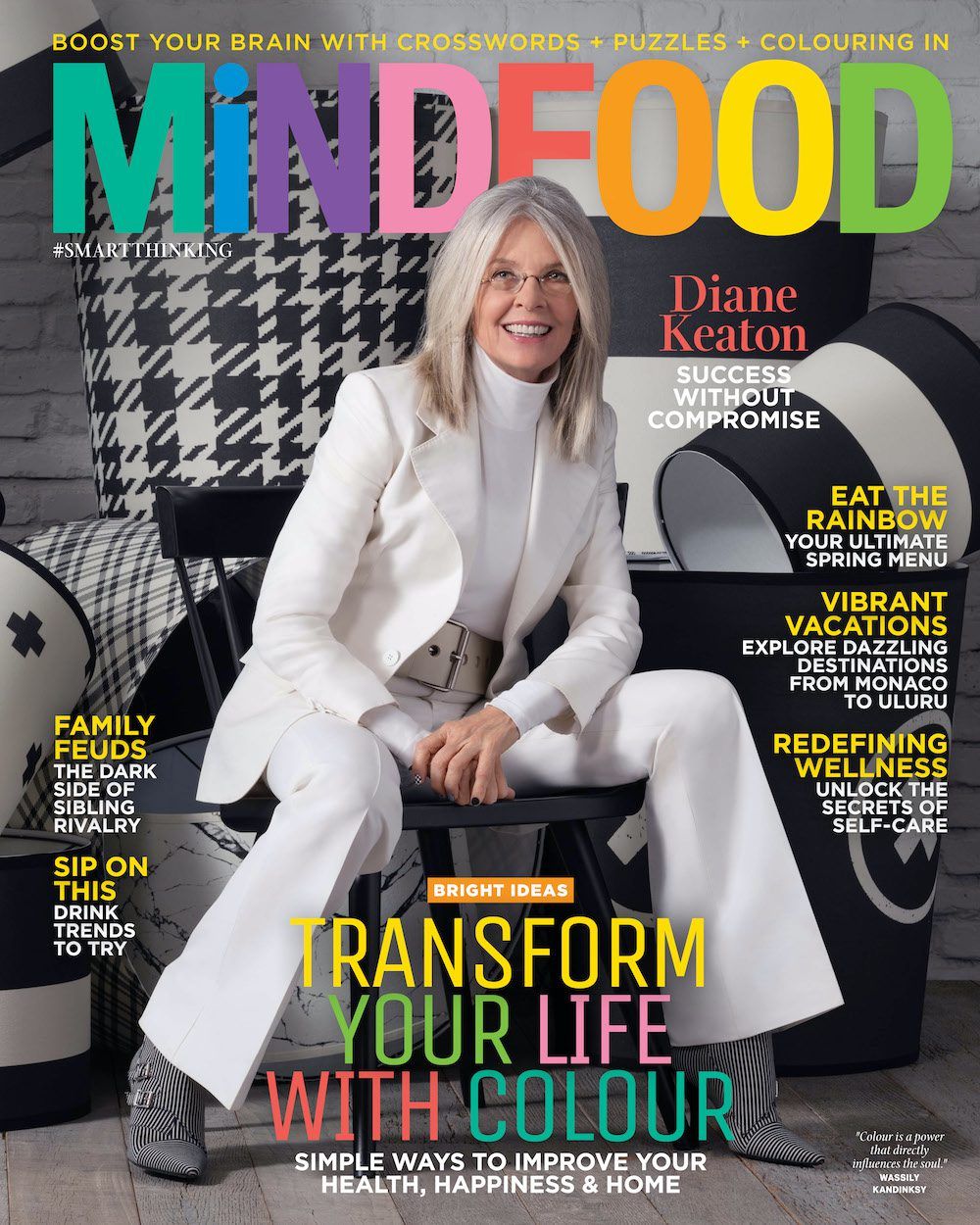 MINDFOOD magazine side cover  August/September 2023