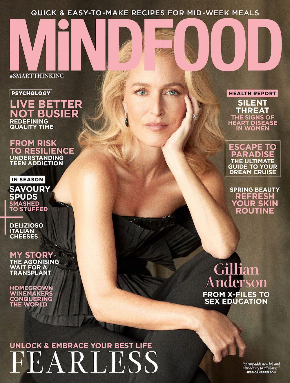 MINDFOOD magazine side cover  October 2023