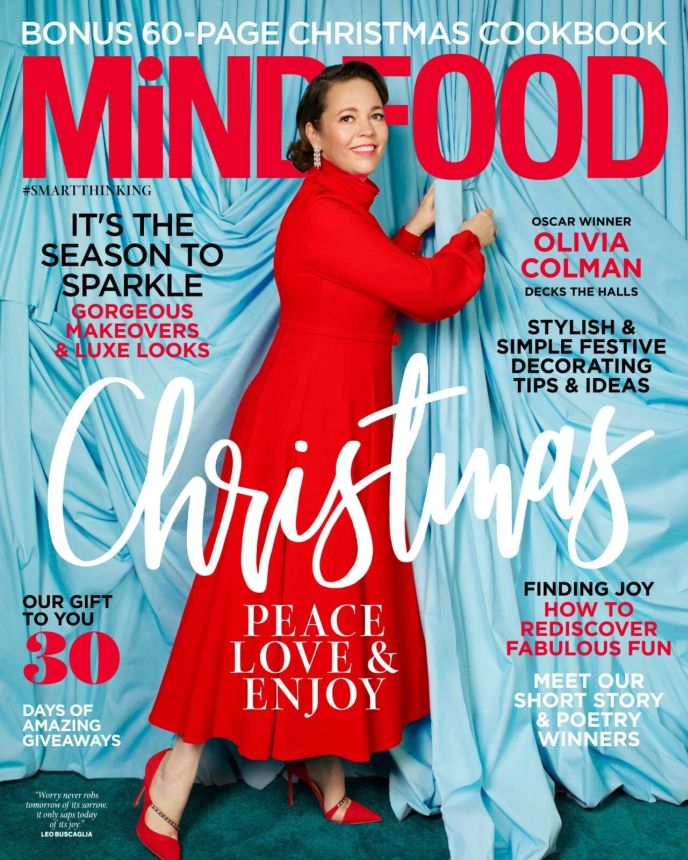 MINDFOOD magazine side cover  December 2023