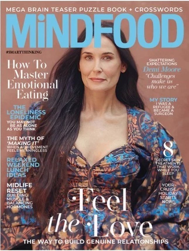 MINDFOOD magazine side cover  April 2025