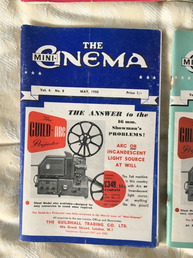 MINI-CINEMA magazine side cover  Vol 4 #5 May 1950