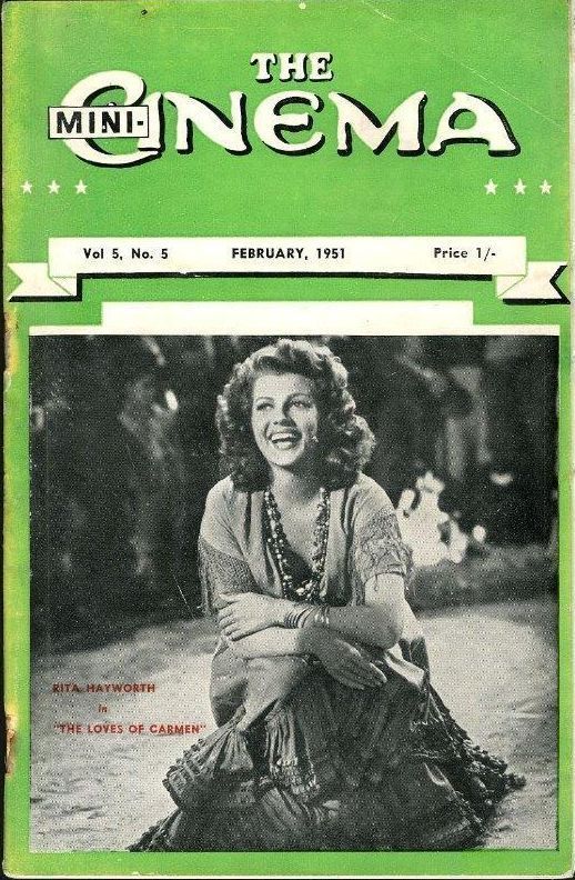 MINI-CINEMA magazine side cover  Vol 5 No 5 February 1951