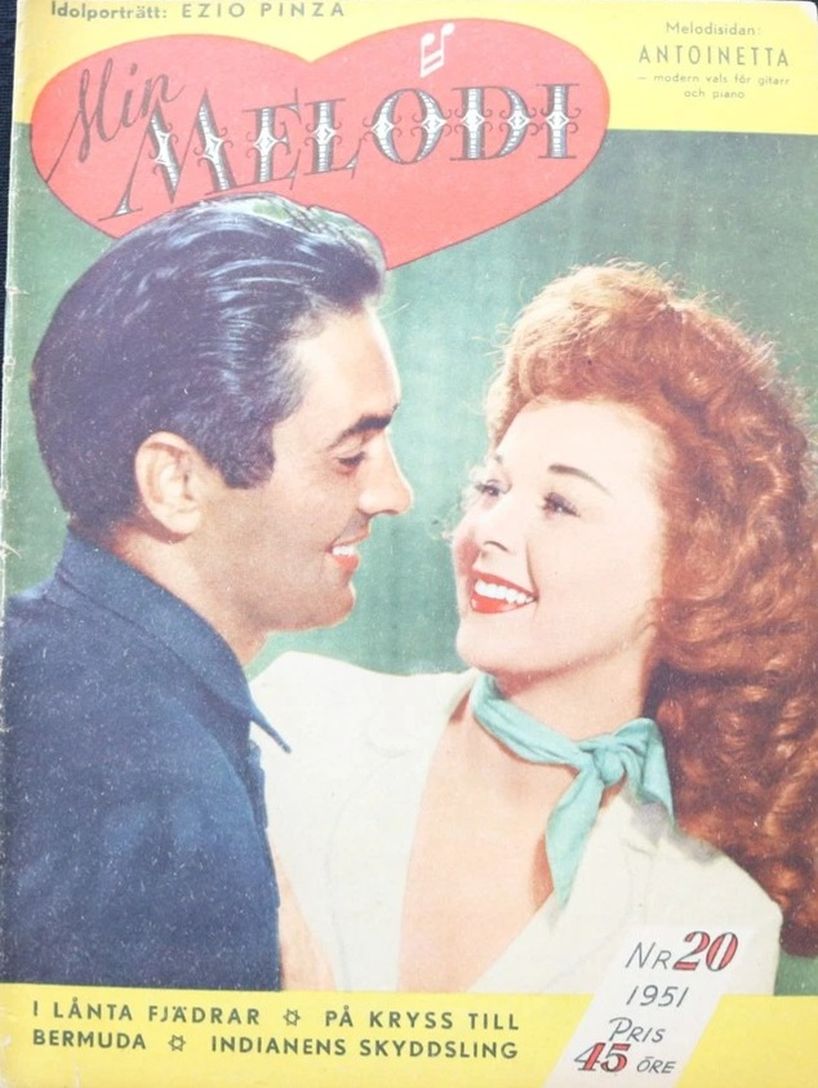 MIN MELODI magazine side cover Issue 20   1951
