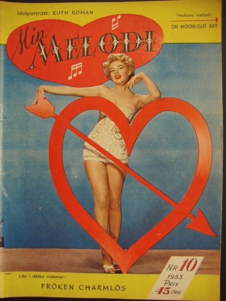 MIN MELODI magazine side cover Issue 10  1953