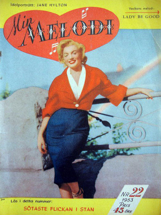 MIN MELODI magazine side cover Issue 22  1953