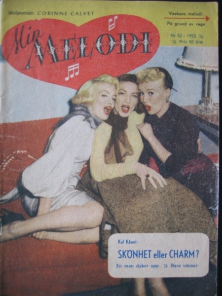MIN MELODI magazine side cover Issue 52  1953
