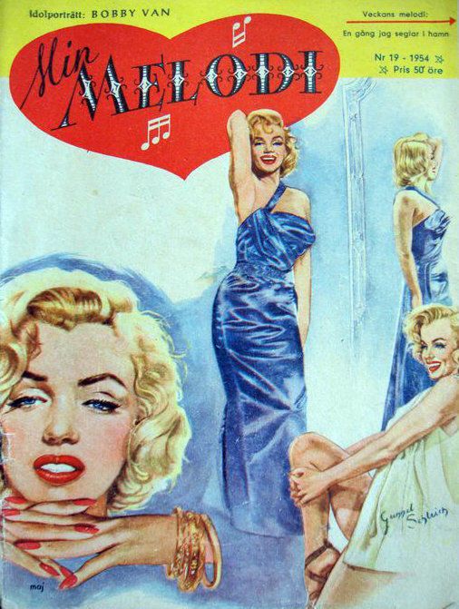 MIN MELODI magazine side cover Issue 19  1954
