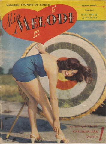 MIN MELODI magazine side cover Issue 27  1954