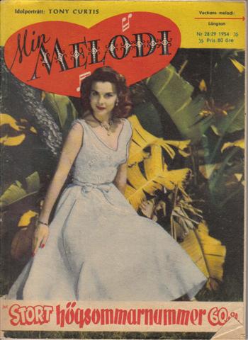 MIN MELODI magazine side cover Issue 28/29  1954