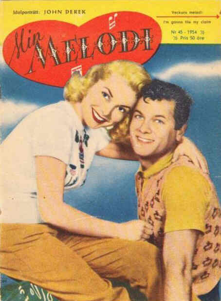 MIN MELODI magazine side cover Issue 45  1954