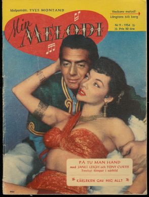 MIN MELODI magazine side cover Issue 9  1954