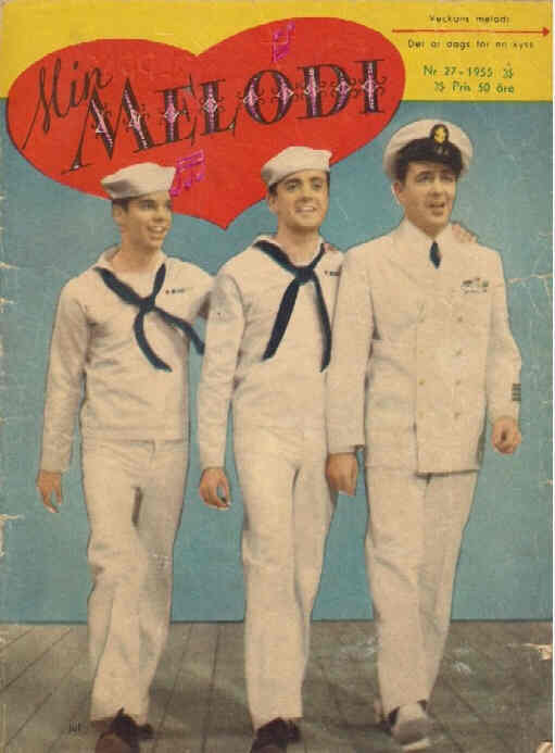 MIN MELODI magazine side cover Issue 27 2 July 1955