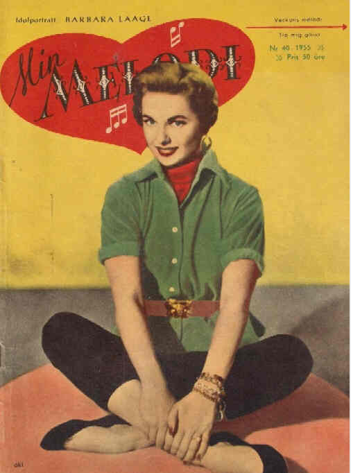 MIN MELODI magazine side cover Issue 40 1 October 1955