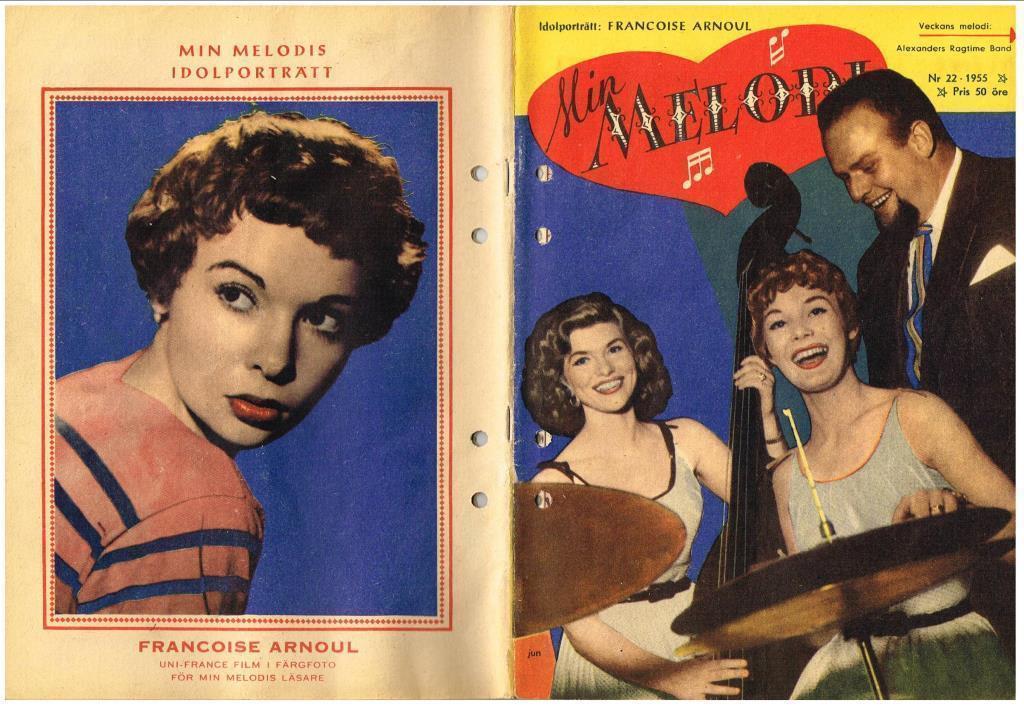 MIN MELODI magazine side cover Issue 22  1955