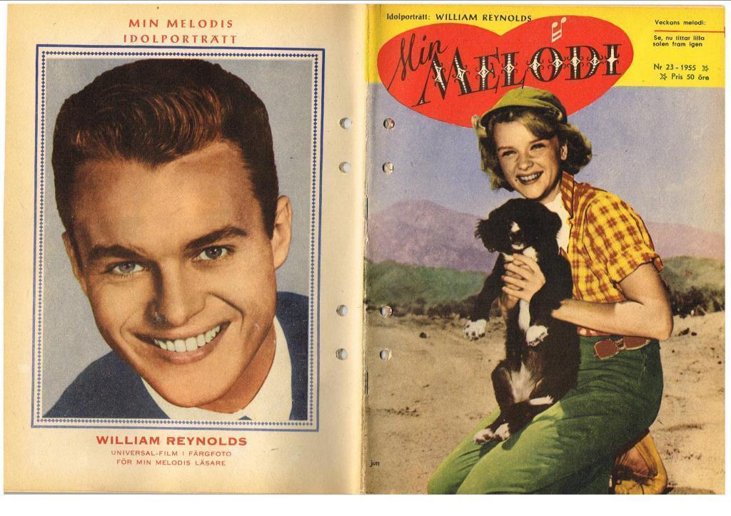 MIN MELODI magazine side cover Issue 23  1955