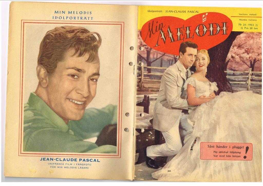 MIN MELODI magazine side cover Issue 24  1955
