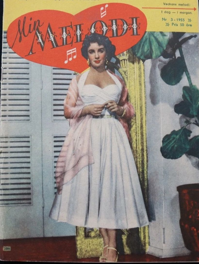 MIN MELODI magazine side cover Issue 3   1955