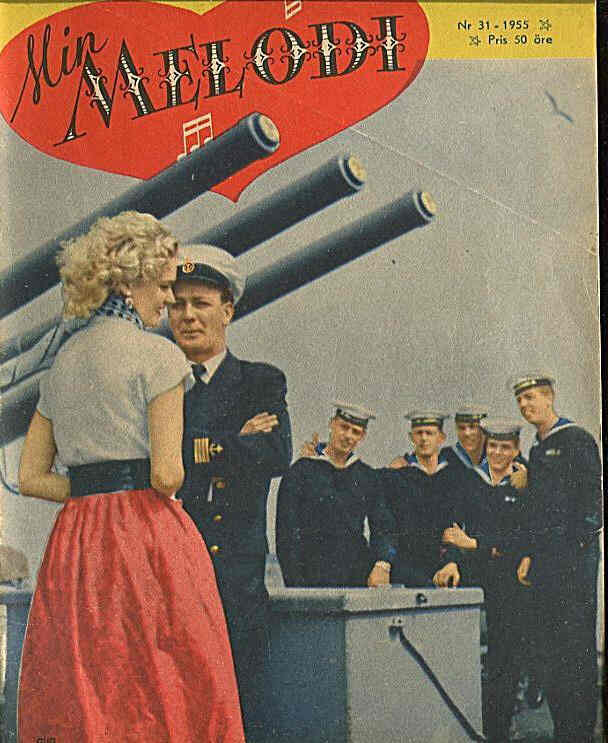 MIN MELODI magazine side cover Issue 31  1955