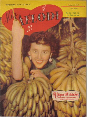 MIN MELODI magazine side cover Issue 46  1955