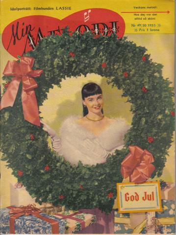 MIN MELODI magazine side cover Issue 49/50  1955