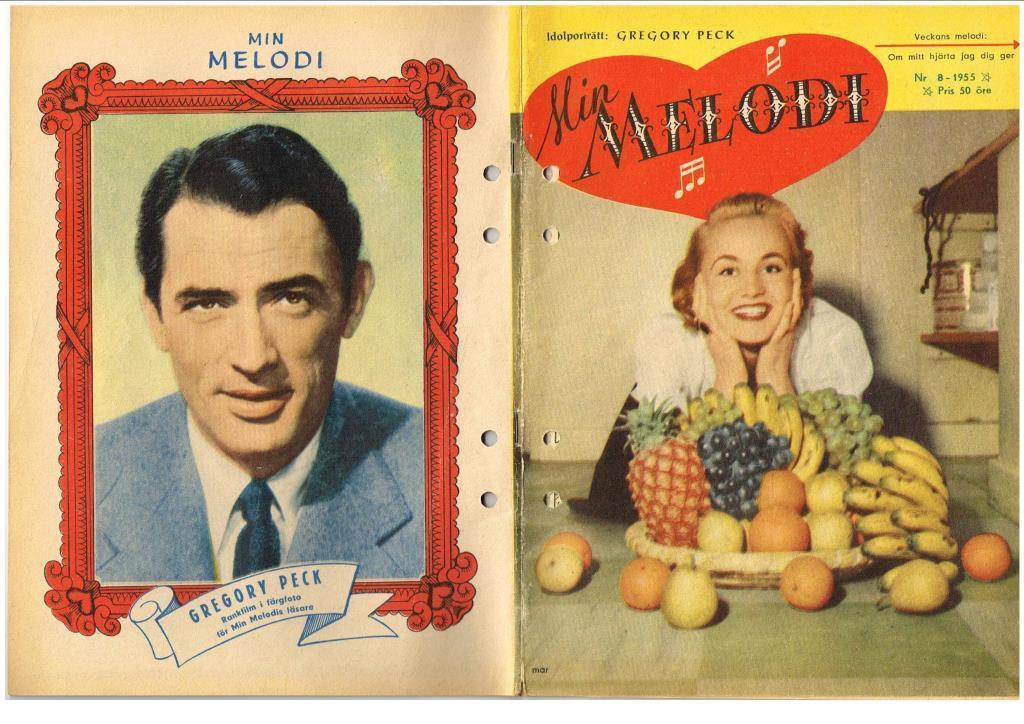MIN MELODI magazine side cover Issue 8  1955