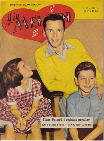 MIN MELODI magazine side cover Issue 11  1956