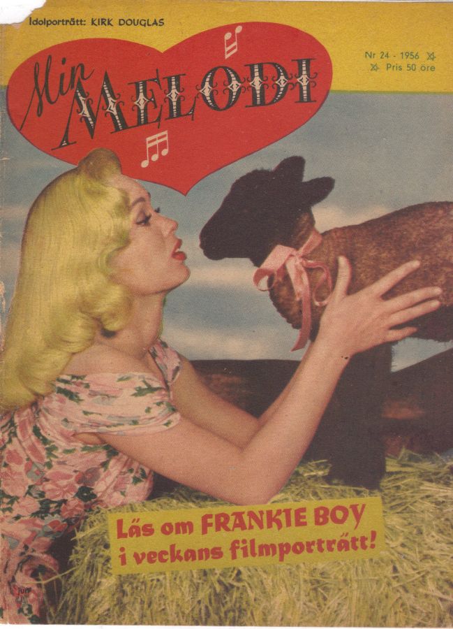 MIN MELODI magazine side cover Issue 24  1956