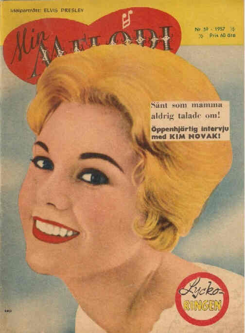 MIN MELODI magazine side cover Issue 39 24 September 1957