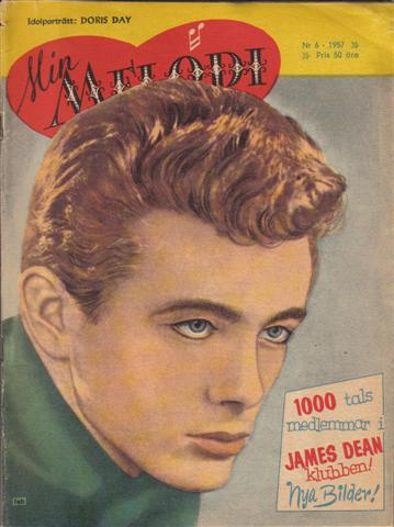 MIN MELODI magazine side cover Issue 6  1957